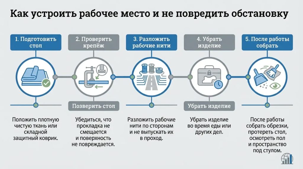 Как обустроить рабочее место и не повредить обстановку